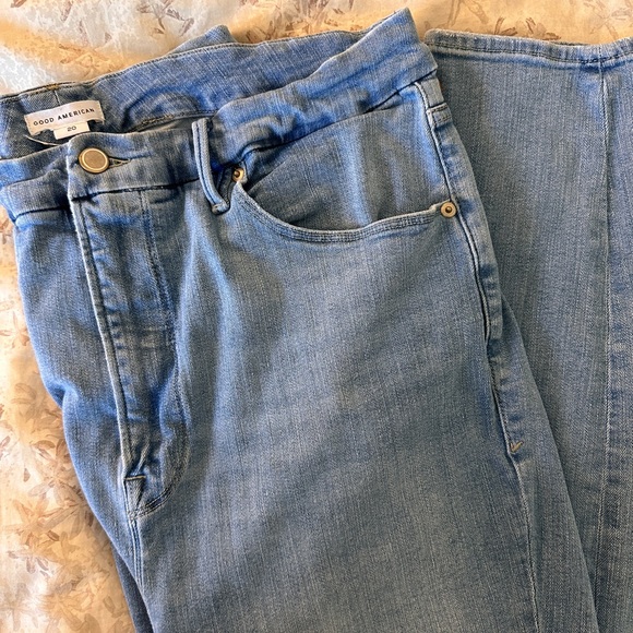 Good American GOOD WAIST SKINNY JEANS GW504T BLUE629 Size 20 Inseam 29" - Picture 6 of 7